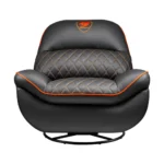 COUGAR OVERLORD Gaming/Office Premium Sofa, PVC Leatherette, Specialized Padding, Recline/Swivel/Rock - Black - Image 2