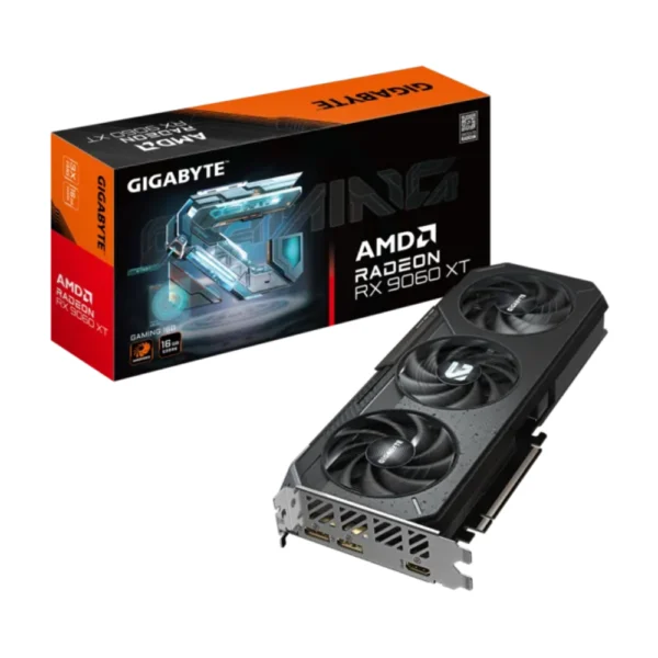 GIGABYTE Radeon RX 9060 XT GAMING 16G Graphics Card, PCIe 5.0, GDDR6, GV-R9060XTGAMING-16GD