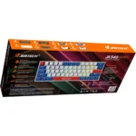 JERTECH JK540 WIZARD RGB Wired Mechanical Keyboard - Black & White - Red Axis Swtiches - Image 2