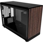 Lian Li A3-26.3L Micro Form Factor Chassis, Supports 360mm AIO-Modularity Design for M-ATX, ITX Motherboard, DAN Cases Collaboration, Wood Front & Side Tempered Glass Panel, A3X-WDG - Black - Image 4