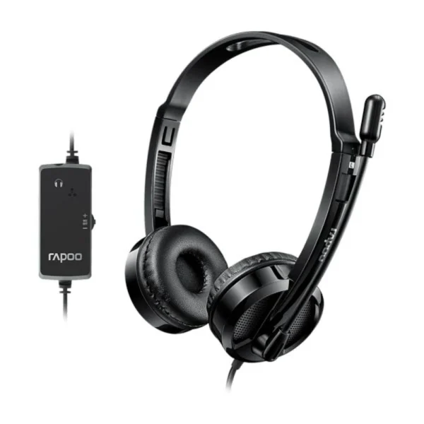 Rapoo H120 USB Stereo Headset - Black