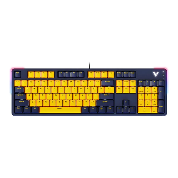 Rapoo V500TM Multi-mode Wireless Mechanical Keyboard - US_Yellow Blue