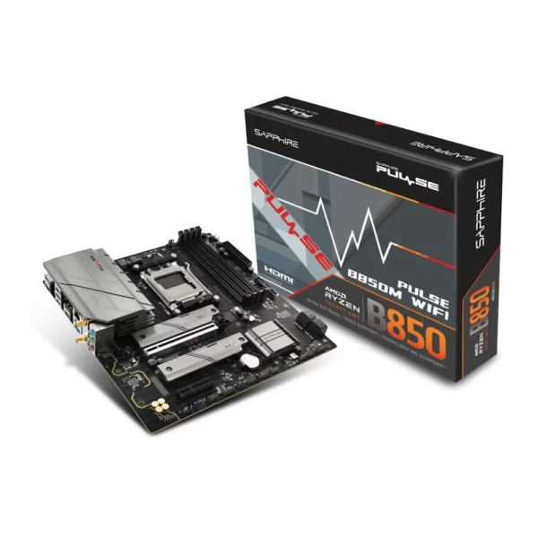 SAPPHIRE PULSE B850M WiFi AM5 DDR5 microATX Motherboard