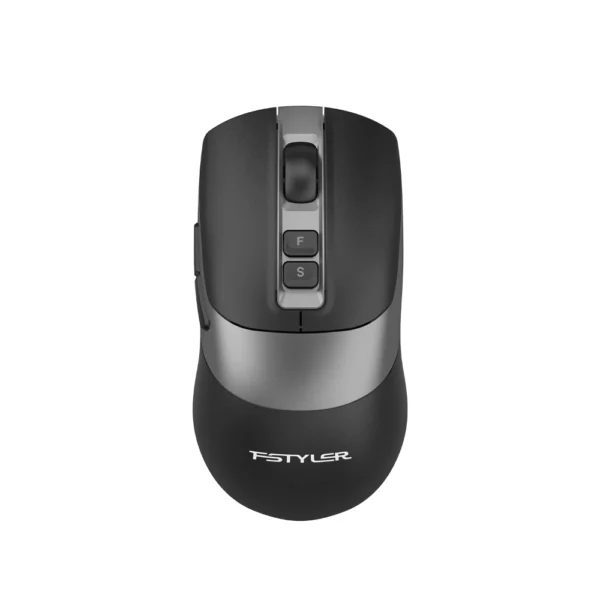 A4tech FB50CS Plus Fstyler Dual-Mode Bluetooth & 2.4GHz Wireless Rechargeable Silent Click Mouse USB - Black