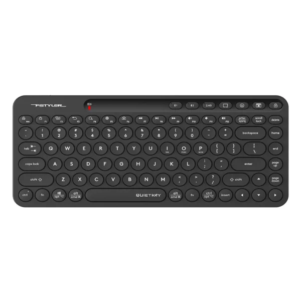 A4tech FBK36C AS Fstyler Bluetooth & 2.4G Rechargeable Keyboard, USB, US Layout - Black