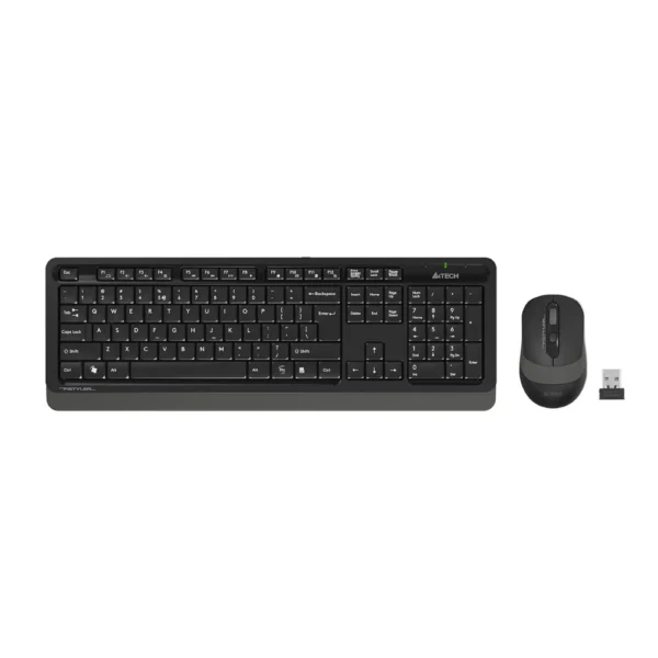 A4tech FG1010S Fstyler Wireless Combo Set (FGK10+FG10S Silent Click), US Layout - Grey