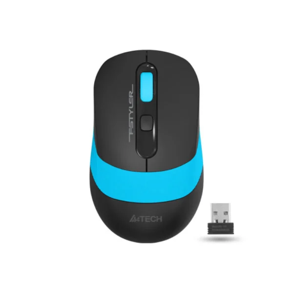 A4tech FG10S Fstyler 2.4G Wireless Silent Click Mouse USB - Blue