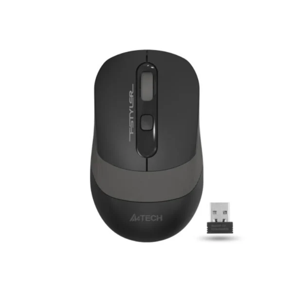 A4tech FG10S Fstyler 2.4G Wireless Silent Click Mouse USB - Grey