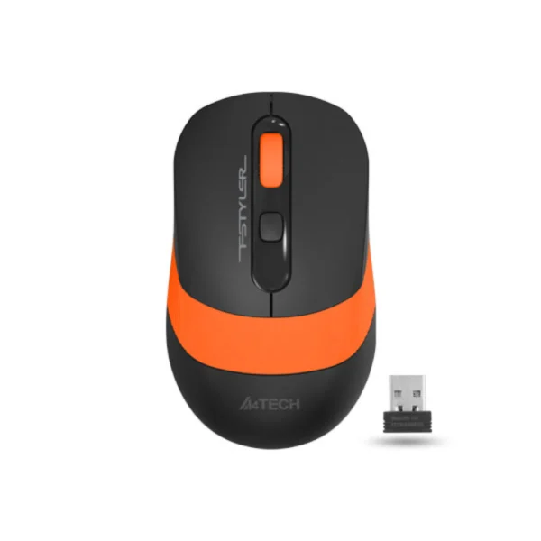A4tech FG10S Fstyler 2.4G Wireless Silent Click Mouse USB - Orange