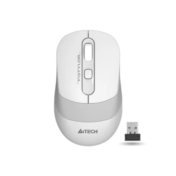A4tech FG10S Fstyler 2.4G Wireless Silent Click Mouse USB - White