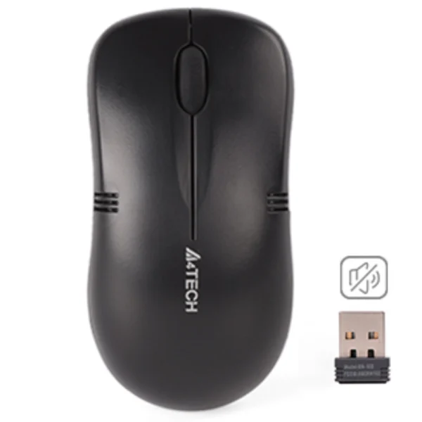 A4tech G3-230NS Wireless Silent Click Mouse USB - Black