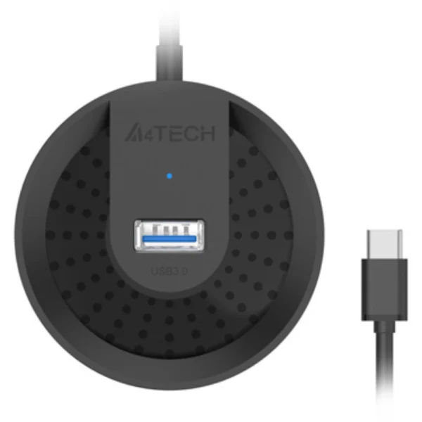 A4Tech HUB-30C USB 3.0, Type-C Plug, Cable 50cm - Black
