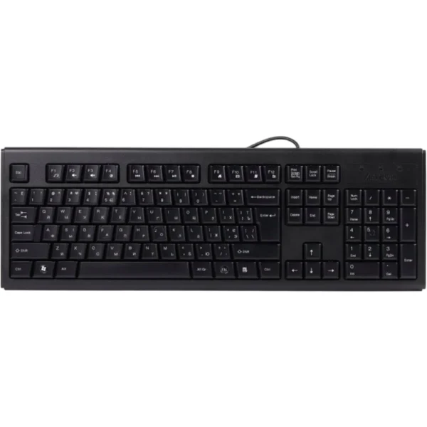 A4tech KRS-83 Comfortkey Wired Natural_A Shape Keyboard, USB, US Layout - Black