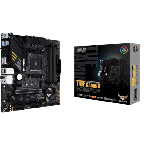 ASUS TUF GAMING B550M-PLUS DDR4 AM4 microATX Motherboard Supports AMD Ryzen 5000/4000 G-Series/3000 Series Processors