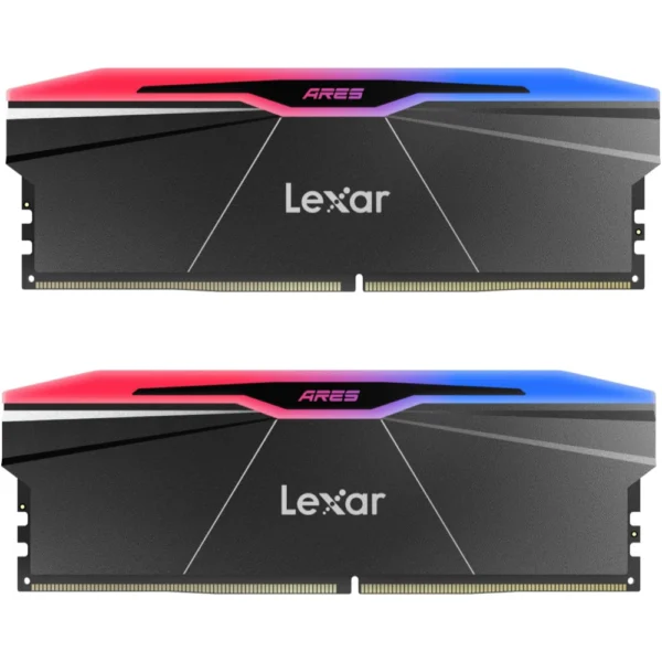 Lexar ARES Gen2 RGB DDR5 32GB Kit (2 x 16GB) 7600MHz Desktop Memory, 288-Pin UDIMM, CL36- 46- 46- 96 /1.4V, DRAM Empowered by SK hynix