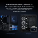 Lian Li RB 750W 80 Plus Bronze Power Supply, ATX 3.1, PCIe 5.1 Ready, 135mm Low-Noise Fan, Built-in Cable Management - Image 3