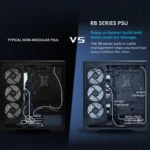 Lian Li RB 550W 80 Plus Bronze Power Supply, ATX 3.1, PCIe 5.1 Ready, 135mm Low-Noise Fan, Built-in Cable Management - Image 3