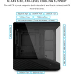 Lian Li VECTOR V100 MINI Compact PC Case - 4x ARGB Fans Pre-installed - Image 2