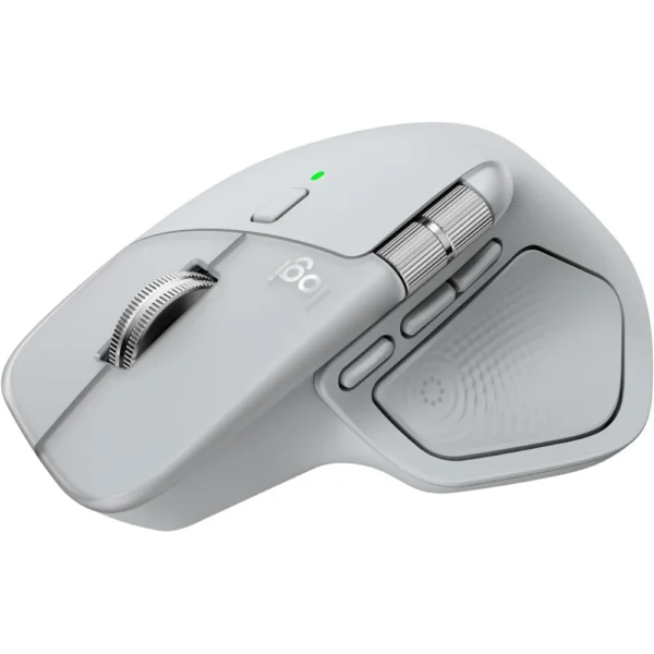 Logitech MX Master 4, Ergonomic Wireless Mouse with Advanced Performance Haptic Feedback, Ultra-Fast Scrolling, USB-C Charging, Bluetooth, Windows, MacOS - Pale Gray