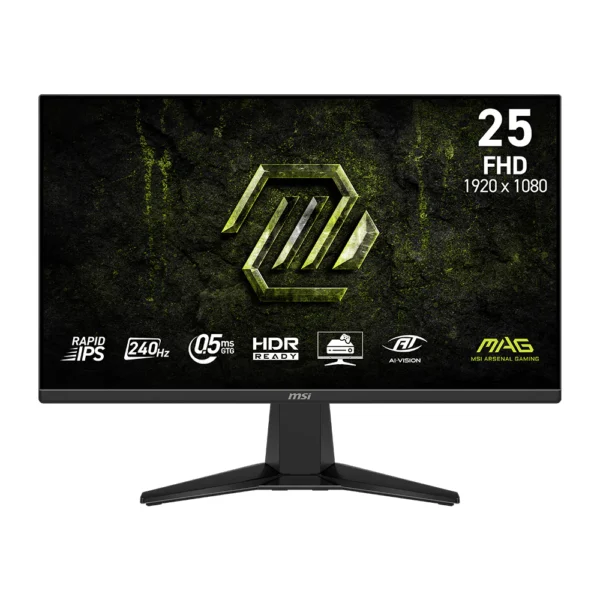 MSI MAG 255F X24 24.5-inch FHD 240Hz Rapid IPS Gaming Monitor