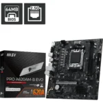 MSI PRO A620AM-B EVO AM5 DDR5 Motherboard, Micro-ATX - Supports AMD Ryzen 9000/8000/7000 Processors, Memory Boost (6800+ MT/s OC), 1 x PCIe 4.0 x16, 1 x M.2 Gen4