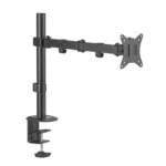 MXG BMA-12P Single Monitor Steel Articulating Monitor Mount - Tatte Black