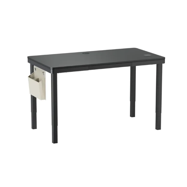 MXG Creatorlift – Ergonomic Height Adjustable Motorized Desk with Drawer, Wireless Charger and Cable Management Tray – Black