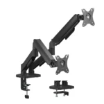 MXG EMA-24 Economical Mechanical Spring Dual Monitor Arm – Black