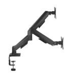 MXG EMA-24 Economical Mechanical Spring Dual Monitor Arm – Black - Image 2