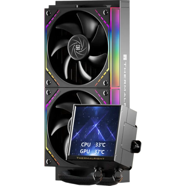 Thermalright Peerless Vision 240 LCD ARGB CPU Liquid Cooler - Black