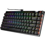 ASUS ROG Falchion Ace 75 HE Wired Analog/Hall Effect Gaming Keyboard, 75% TKL, USB, Hot Swappable HFX V2 Magnetic Switch, Rapid Trigger, 8KHz Polling, ABS Keycap, Carry Case, Web-based Config - Black - Image 2