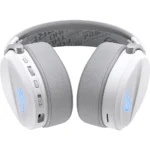 ASUS ROG Pelta (A501) Wireless Gaming Headset, BT/ROG SpeedNova 2.4GHz/USB-C, Lightweight 309g, 50mm ROG Titanium-Plated Drivers, 10mm Super-Wideband Mic, RGB, 70HR Battery, Compatible with PC/Switch/PS5 - White - Image 5