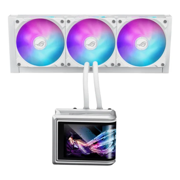 ASUS ROG Ryuo IV SLC 360 ARGB LCD AIO CPU Liquid Cooler - White
