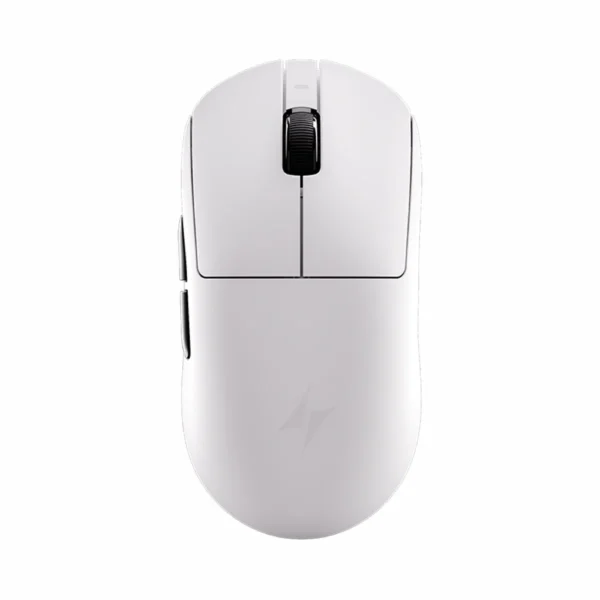 ATK Dragonfly A9 Plus 2.0 Lightweight Wireless Mouse, 57g, Pixart PAW3395 Ultra, 42000 DPI, 1000Hz Polling Rate, 240h Battery Life, Wired/2.4G/BT - White/Grip Tape Included