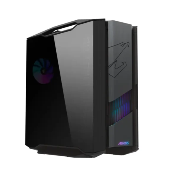 GIGABYTE AORUS C601 GLASS GLOBAL E-ATX Mid Tower PC Gaming Case, Pre-installed 4x ARGB Fans - Black
