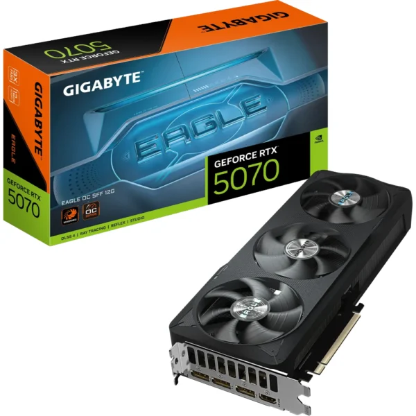GIGABYTE GeForce RTX 5070 EAGLE OC SFF 12G Graphics Card, PCIe 5.0, GDDR7, GV-N5070EAGLE OC-12GD
