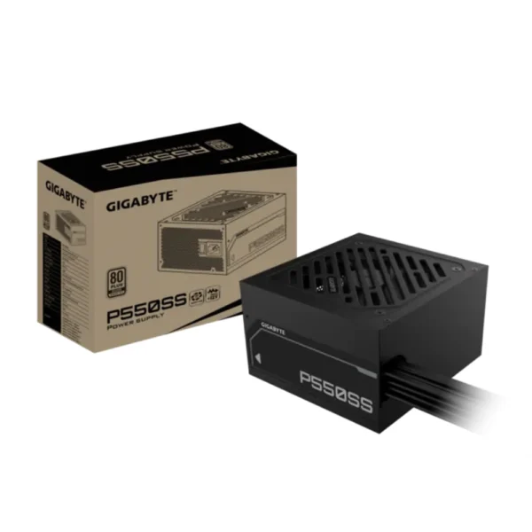 Gigabyte GP-P550SS 550W 80 Plus Silver Certified Non Modular Power Supply, Compatible with ATX 3.1