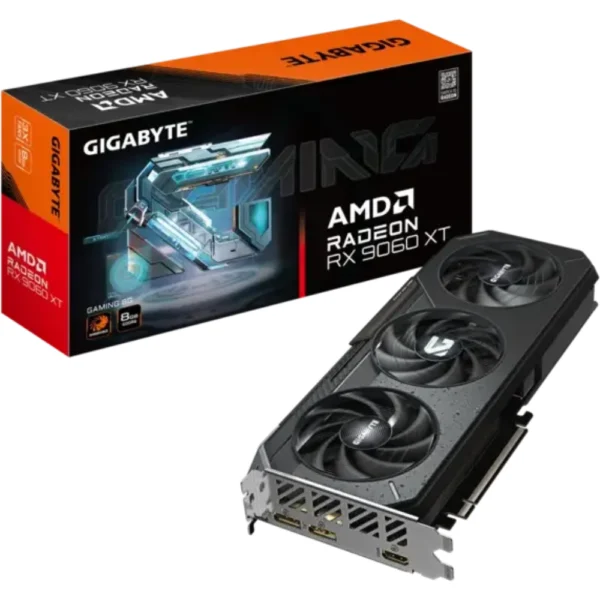 GIGABYTE Radeon RX 9060 XT GAMING 8G Graphics Card, PCIe 5.0, GDDR6, GV-R9060XTGAMING-8GD