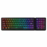 MOUNTAIN Everest 60 Compact RGB Mechanical Keyboard, 64-Key Layout, Aluminum Frame, Hot-Swappable Cherry MX, NKRO, PBT Double-Shot Keycaps, USB-C, With Everest 60 Numpad Bundled – Midnight Black/MOUNTAIN LINEAR 45 (Yellow) Switch