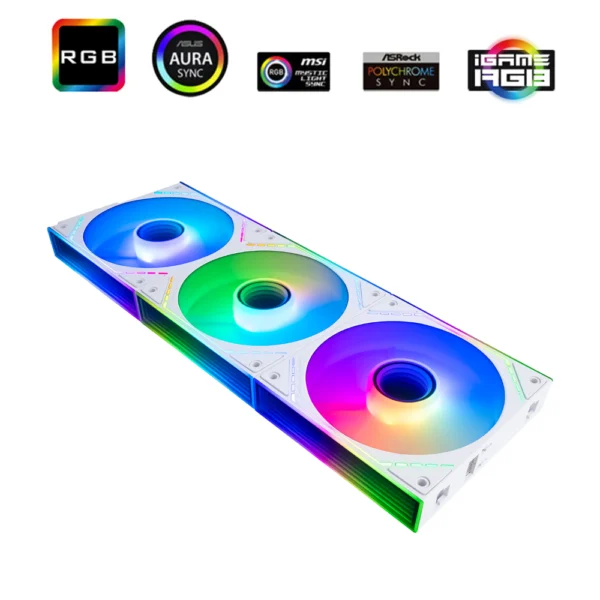 Thermalright TL-M12QW-S X3 ARGB 3-in-1 Case Fan - White