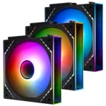 Thermalright TL-M12QR-S X3 ARGB 3-in-1 Reverse Case Fan - Black - Image 2