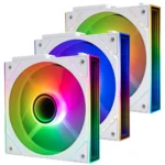 Thermalright TL-M12QRW-S X3 ARGB 3-in-1 Reverse Case Fan - White - Image 2