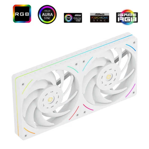 Thermalright TL-UB24 ARGB 2-in-1 Case Fan - White