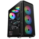 Astro AGC-H19A Mesh ATX Mid-Tower Gaming Case, 4x Pre-installed ARGB Fans