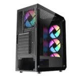 Astro AGC-H19A Mesh ATX Mid-Tower Gaming Case, 4x Pre-installed ARGB Fans - Image 5