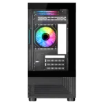 Astro AGC-L17M Micro-ATX Gaming Case, 3x Pre-installed ARGB Infinity Fans w/ 6-Port Fan Hub and Remote - Image 2