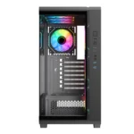 Astro AGC-U31A ATX Gaming Case, 4x Pre-installed ARGB Infinity Fans w/ 6-Port Fan Hub and Remote - Image 2