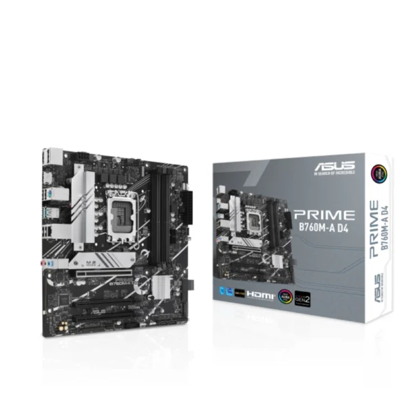 ASUS PRIME B760M-A Intel B760 (LGA1700) mATX DDR4 Motherboard