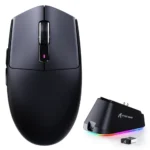 ATTACK SHARK G3 PRO Tri-Mode Wireless Gaming Mouse with Charging Dock, 25000 DPI, PAW3311 Sensor, Bluetooth, 2.4GHz Wireless & Wired, 59g Ultra-Lightweight, Omron Switches, 1000Hz Polling Rate - Black - Image 2