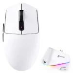 ATTACK SHARK G3 PRO Tri-Mode Wireless Gaming Mouse with Charging Dock, 25000 DPI, PAW3311 Sensor, Bluetooth, 2.4GHz Wireless & Wired, 59g Ultra-Lightweight, Omron Switches, 1000Hz Polling Rate - White - Image 2